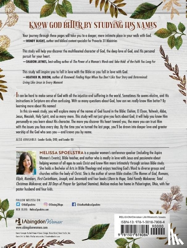 Spoelstra, Melissa - Names of God Participant Workbook, The