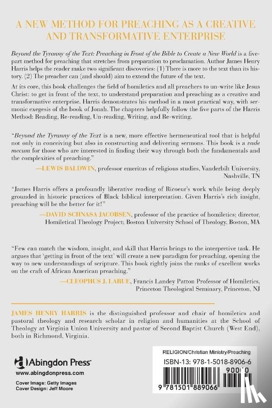 Harris, James Henry - Beyond the Tyranny of the Text