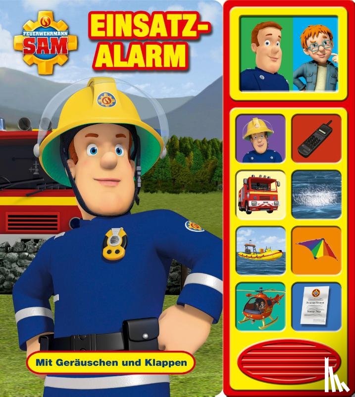  - Feuerwehrmann Sam - Einsatzalarm,Klappen-Geräusche-Buch