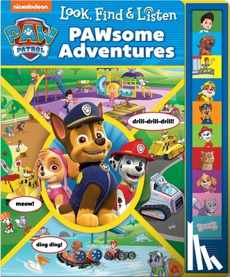 PI Kids - Nickelodeon PAW Patrol: PAWsome Adventures Look, Find & Listen Sound Book