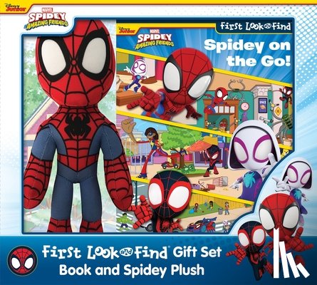 Kids, PI - Disney Junior Marvel Spidey & His Amazing Friends First LF Book Box Plush Gift Set OP