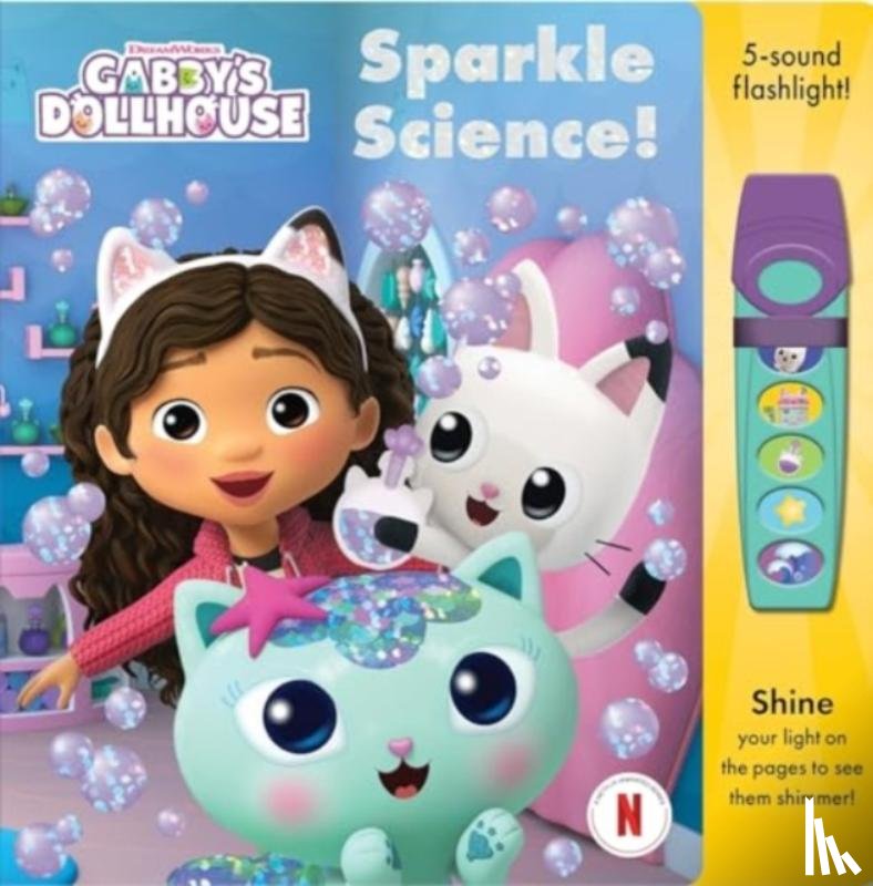 Kids, P I - Gabbys Dollhouse Sparkle Science Glow Flashlight