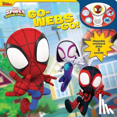 Pi Kids - Disney Junior Marvel Spidey and His Amazing Friends: Go-Webs-Go! Sound Book and Wristband