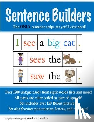 Frinkle, Andrew C. - Sentence Builders: The ONLY Sentence Strips Set You'll Ever Need