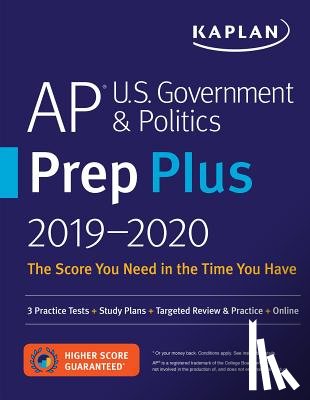 Kaplan Test Prep - AP U.S. Government & Politics Prep Plus 2019-2020