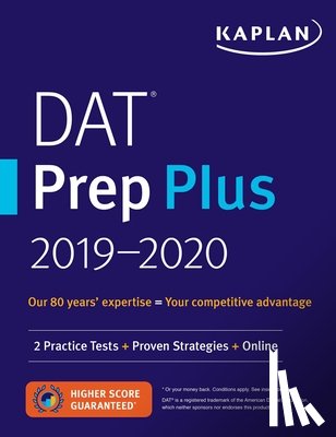 Kaplan Test Prep - DAT Prep Plus 2019-2020