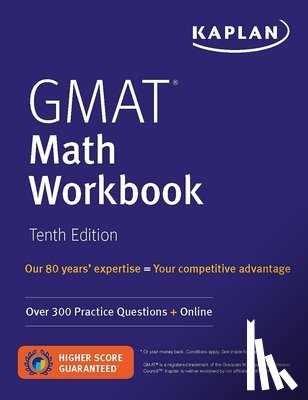 Kaplan Test Prep - GMAT Math Workbook: Over 300 Practice Questions + Online