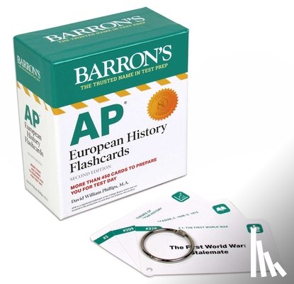 Barron's Educational Series - AP European History Flashcards, Second Edition: Up-To-Date Review + Sorting Ring for Custom Study
