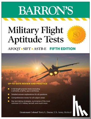 Barron's Educational Series - Military Flight Aptitude Tests, Fifth Edition: 6 Practice Tests + Comprehensive Review