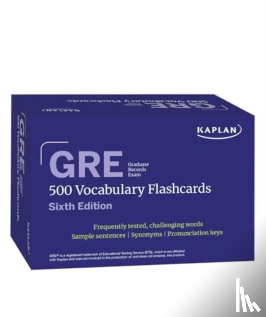Kaplan Test Prep - GRE Vocabulary Flashcards, Sixth Edition + Online Access to Review Your Cards, a Practice Test, and Video Tutorials