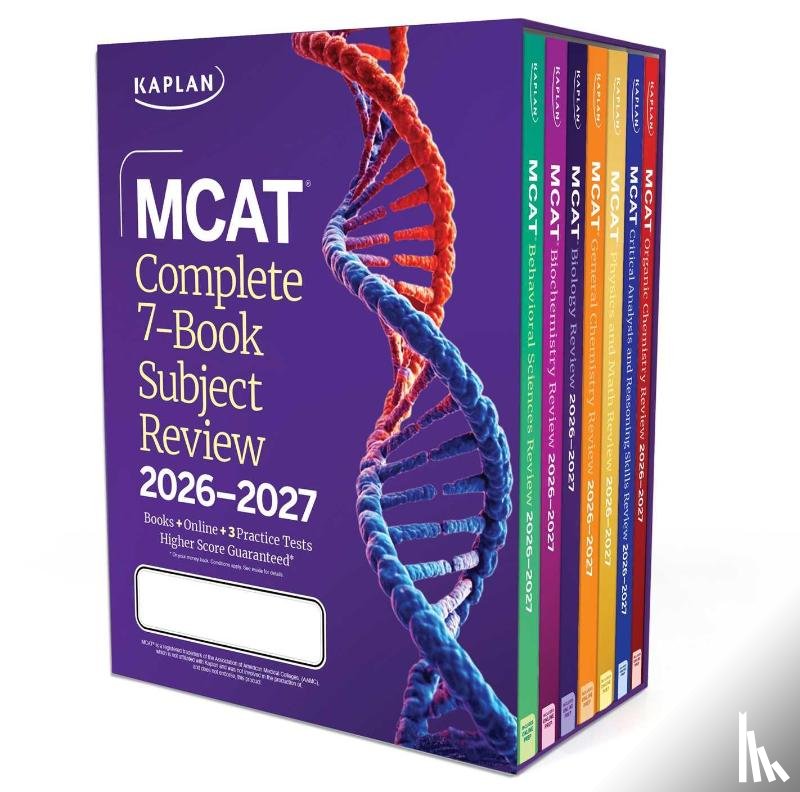 Kaplan Test Prep - MCAT Complete 7-Book Subject Review 2026-2027, Set Includes Books, Online Prep, 3 Practice Tests