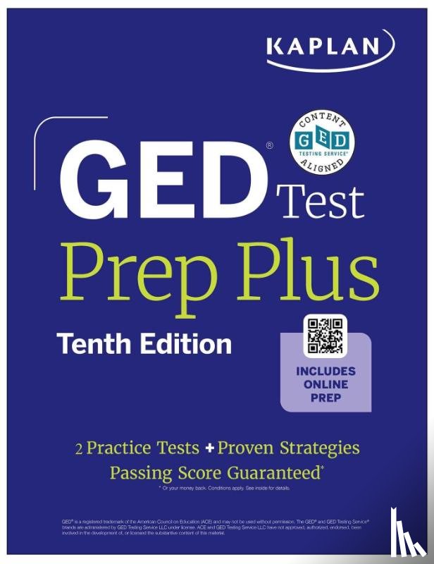 Kaplan Test Prep, Van Slyke, Caren - GED Test Prep Plus, Tenth Edition (2026): Includes a Diagnostic Pretest, 2 Full Length Practice Tests, 1000+ Practice Questions, and 60+ Online Videos