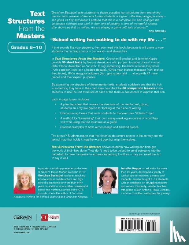 Bernabei, Gretchen, Koppe, Jennifer L. - Text Structures From the Masters
