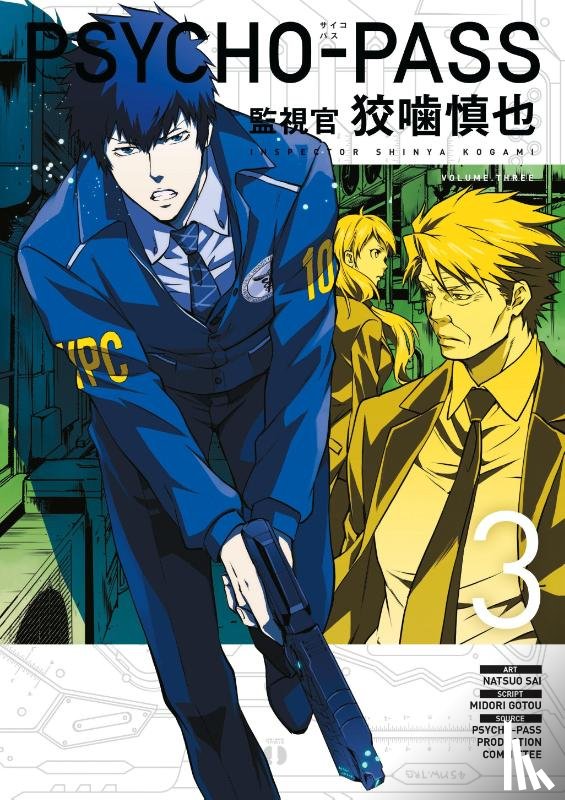 Gotu, Midori, Sai, Natsuo - Psycho-pass: Inspector Shinya Kogami Volume 3
