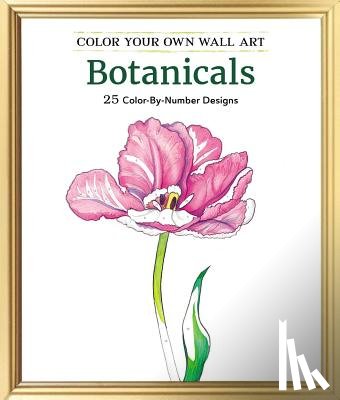 Adams Media - Color Your Own Wall Art Botanicals: 25 Color-By-Number Designs