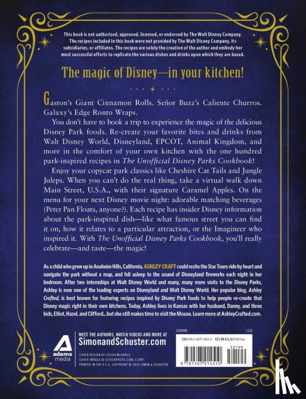Craft, Ashley - The Unofficial Disney Parks Cookbook