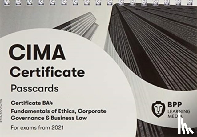 BPP Learning Media - CIMA BA4 Fundamentals of Ethics, Corporate Governance and Business Law