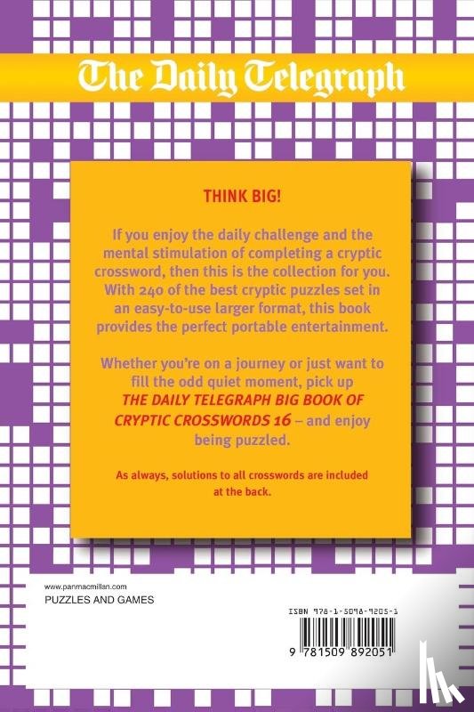 Telegraph Group Limited - Daily Telegraph Big Book of Cryptic Crosswords 16