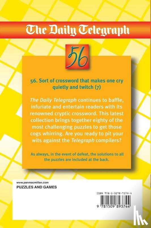 Telegraph Group Limited - The Daily Telegraph Cryptic Crossword Book 56