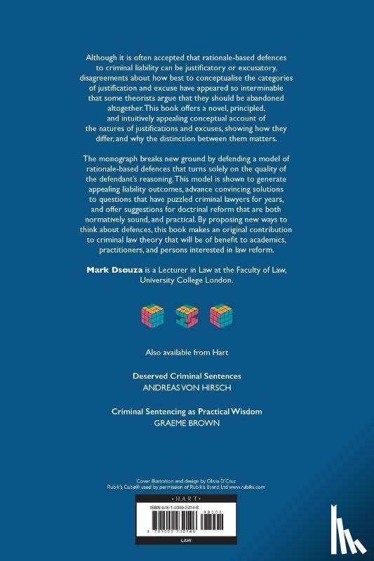 Dsouza, Dr Mark - Rationale-Based Defences in Criminal Law