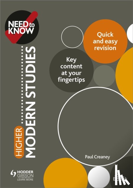 Creaney, Paul - Need to Know: Higher Modern Studies