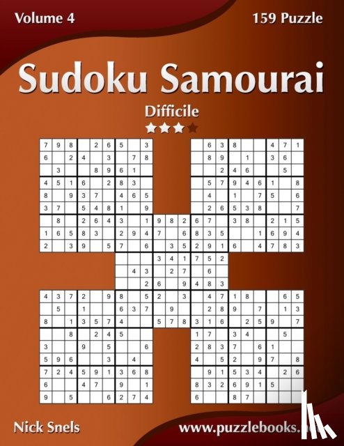Snels, Nick - Sudoku Samurai - Difficile - Volume 4 - 159 Puzzle