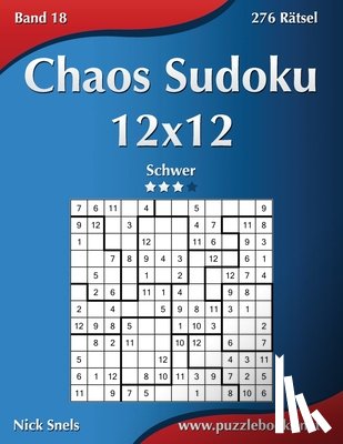 Snels, Nick - Chaos Sudoku 12x12 - Schwer - Band 18 - 276 Ratsel
