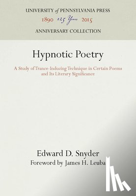 Snyder, Edward D. - Hypnotic Poetry