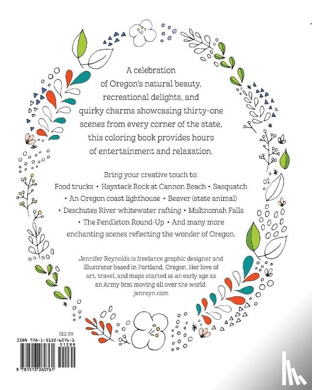 Reynolds, Jennifer - Oregon: The Coloring Book