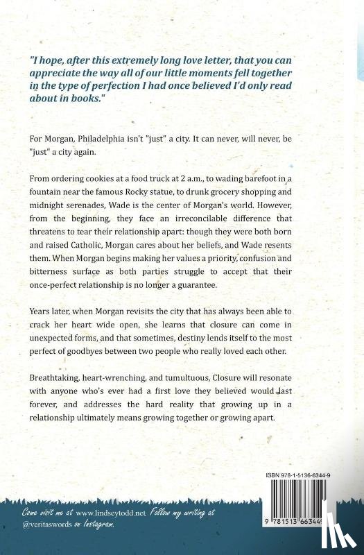 Todd, Lindsey - Closure