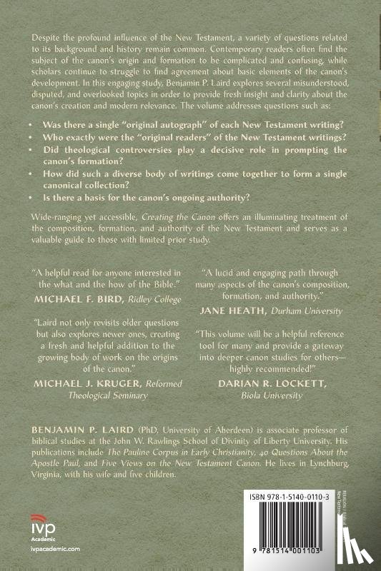 Laird, Benjamin P. - Creating the Canon