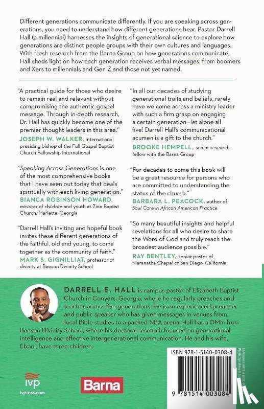 Hall, Darrell E., Shaw, Haydn - Speaking Across Generations – Messages That Satisfy Boomers, Xers, Millennials, Gen Z, and Beyond