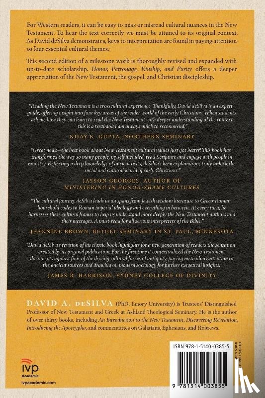 Desilva, David A. - Honor, Patronage, Kinship, and Purity – Unlocking New Testament Culture