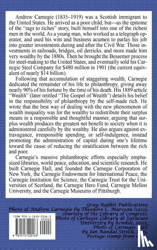 Carnegie, Andrew - The Gospel of Wealth