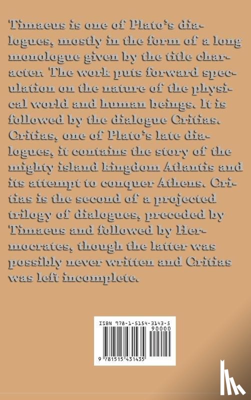 Plato - Timaeus and Critias