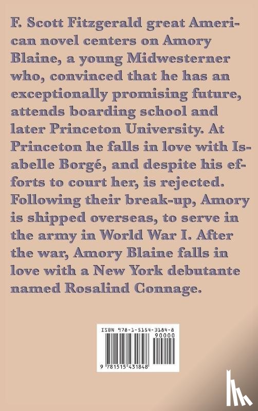 Fitzgerald, F Scott - This Side of Paradise