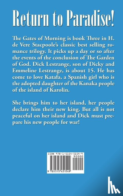 De Vere Stacpoole, H - The Gates of Morning