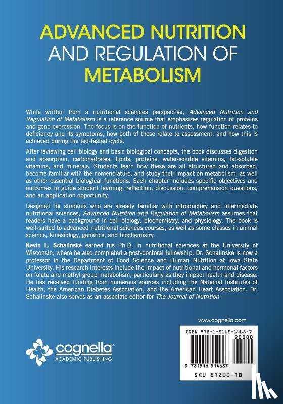 Kevin L. Schalinske - Advanced Nutrition and Regulation of Metabolism