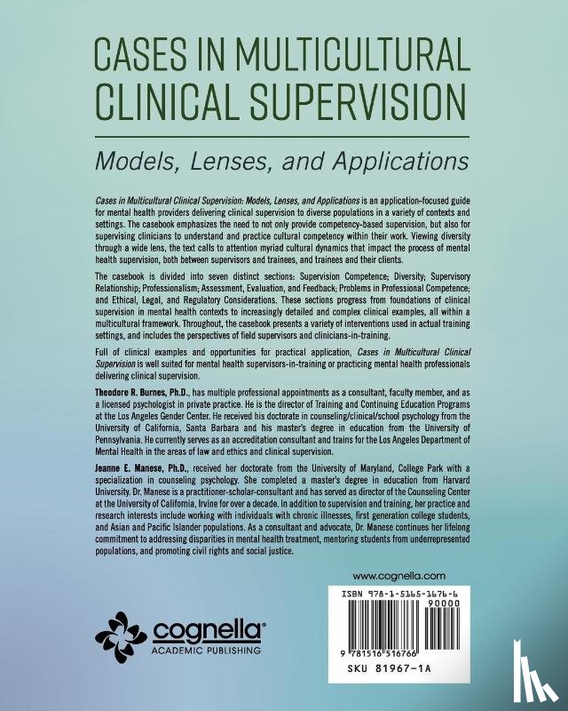 Theodore Burnes, Jeanne Manese - Cases in Multicultural Clinical Supervision