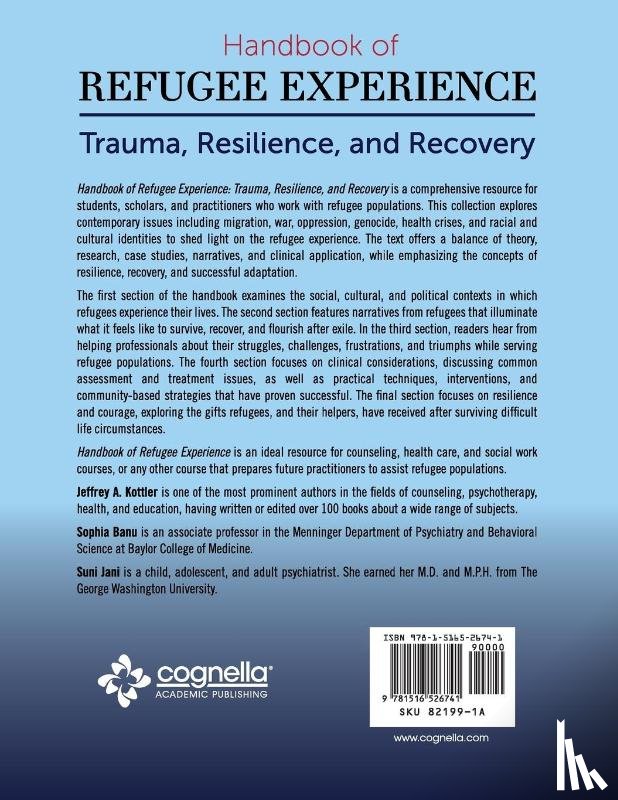 Jeffrey A., Ph.D. Kottler, Sophia Banu, Suni Jani - Handbook of Refugee Experience