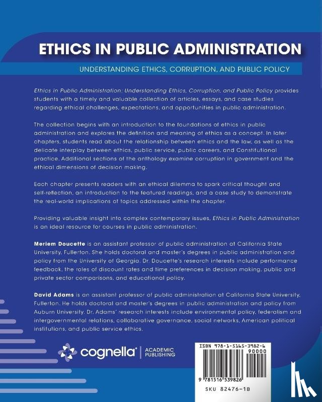 Meriem Doucette, David Adams - Ethics in Public Administration