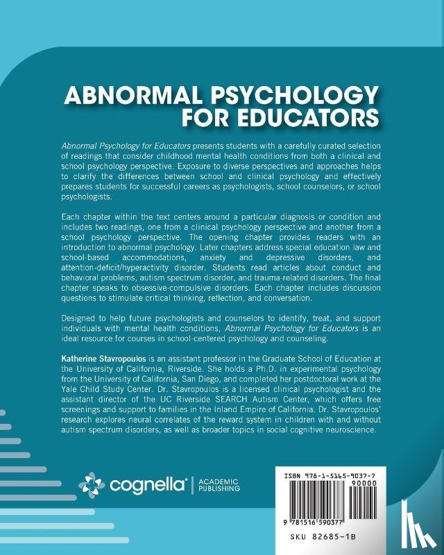  - Abnormal Psychology for Educators