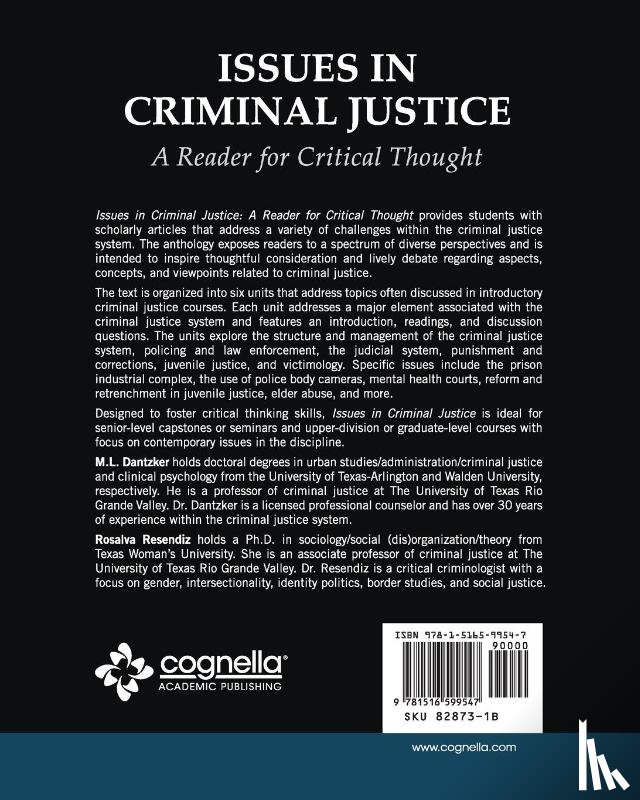 Dantzker, Mark, Resendiz, Rosalva - Issues in Criminal Justice