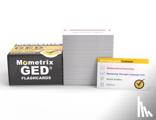 Mometrix - GED Study Cards 2024-2025: GED Exam Prep with Practice Test Questions for All Subjects [Full Color Cards]