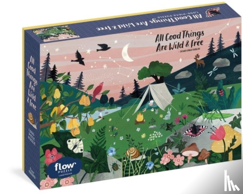 Smit, Irene, van der Hulst, Astrid, Editors of Flow magazine - All Good Things Are Wild and Free 1,000-Piece Puzzle (Flow) Adults Families Picture Quote Mindfulness Gift