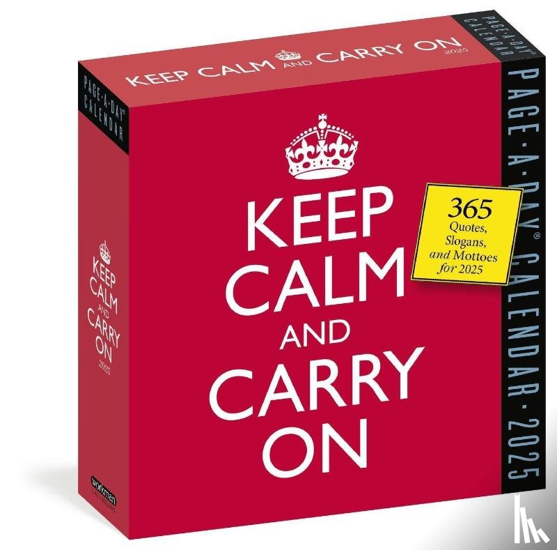 Calendars, Workman - Keep Calm and Carry On Page-A-Day® Calendar 2025