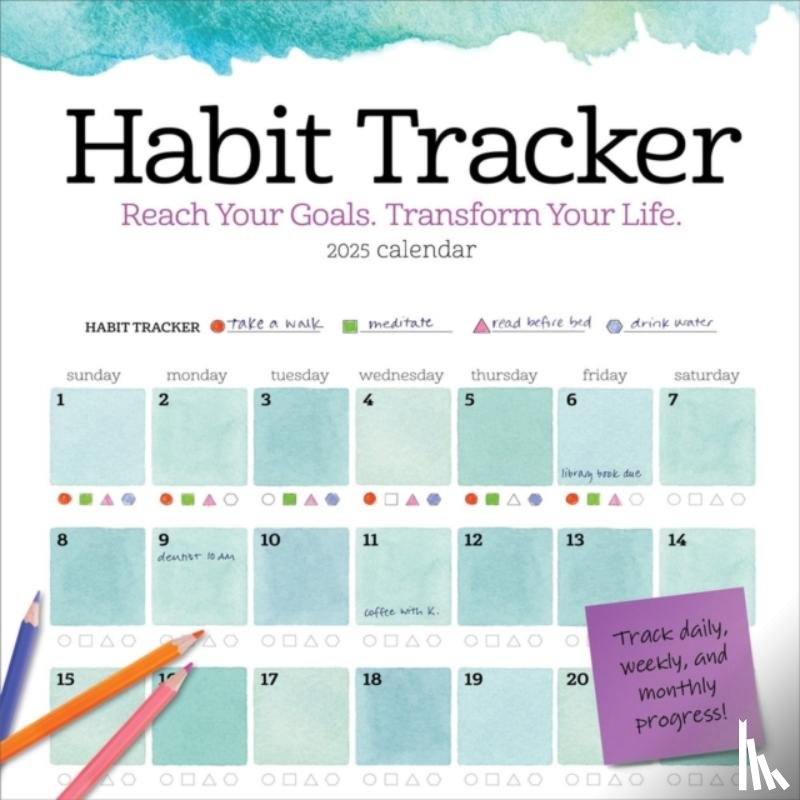 Calendars, Workman - Habit Tracker Wall Calendar 2025