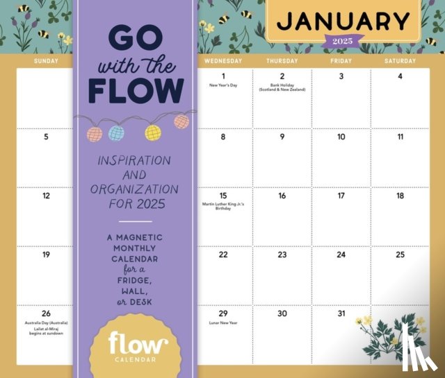 Smit, Irene, Calendars, Workman - Go with the Flow: Inspiration and Organization for 2025