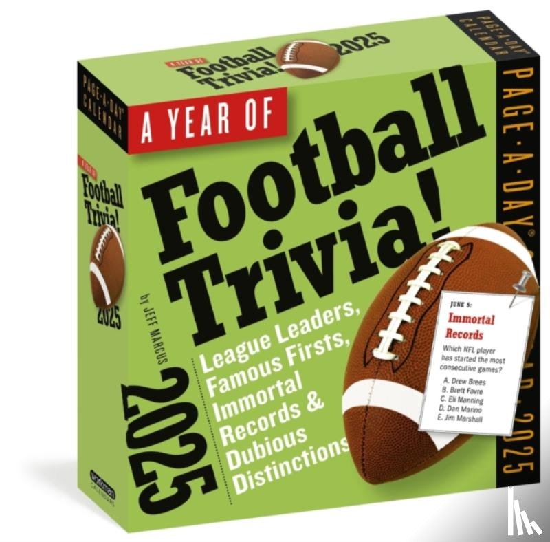 Marcus, Jeff, Calendars, Workman - Year of Football Trivia! Page-A-Day® Calendar 2025