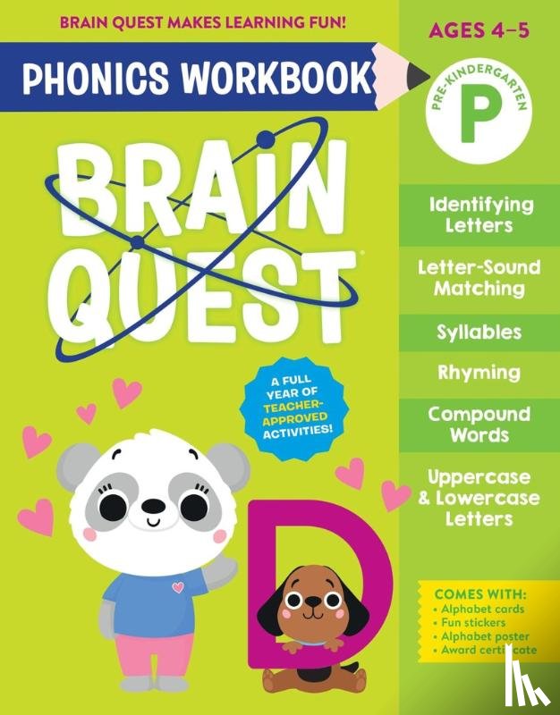 Publishing, Workman - Brain Quest Phonics Workbook: Pre-Kindergarten